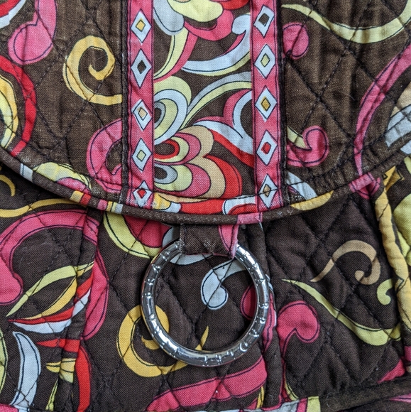 Vera Bradley Pink and Brown Crossbody Bag - Picture 4 of 7